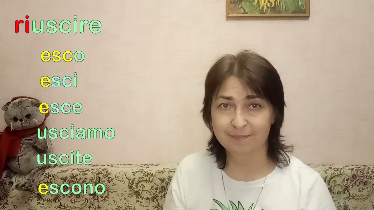 uscire riuscire cercare trovare provare