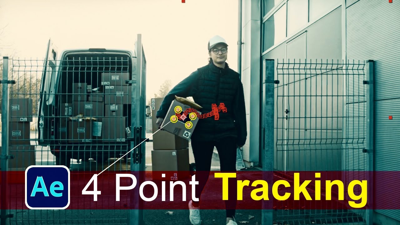 After Effects: How to Use 4 Point Tracker in after effect with New Technique in ( Hindi ) 2021.