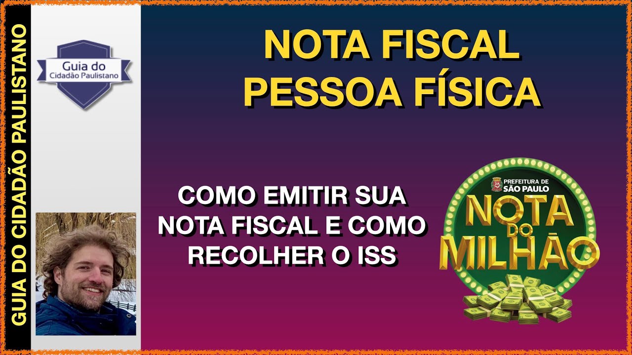 NOTA FISCAL PESSOA F&Iacute;SICA - COMO EMITIR E RECOLHER ISS - NOTA FISCAL AUT&Ocirc;NOMO