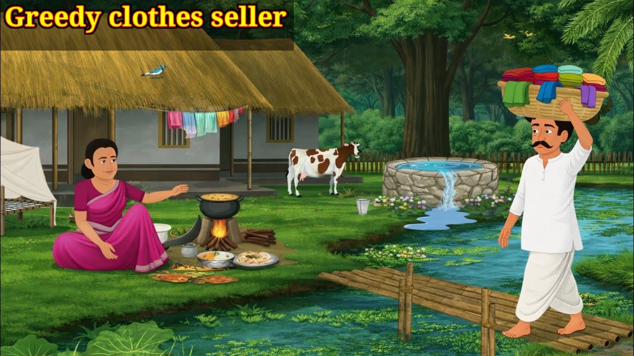 Greedy Clothes Seller | English Story । Stories in english । Moral stories । Bedtime story