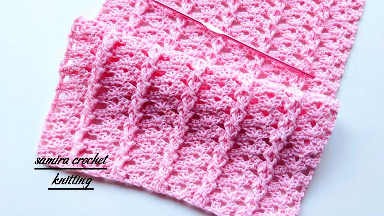 Wow👌💯 very easy and fast crochet pattern for beginners✅️ lovely crochet baby blanket💞crochet stitch