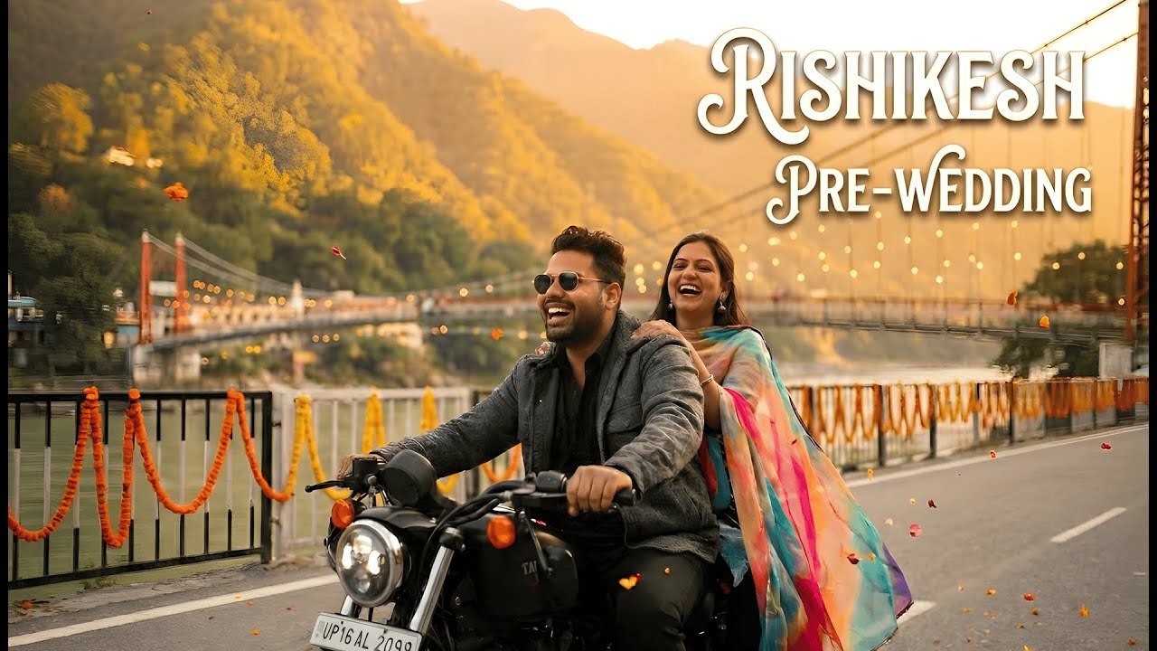 Best Rishikesh Pre Wedding Shoot 2025 | 4K Video | Deepanshu & Komal | Uttarakhand