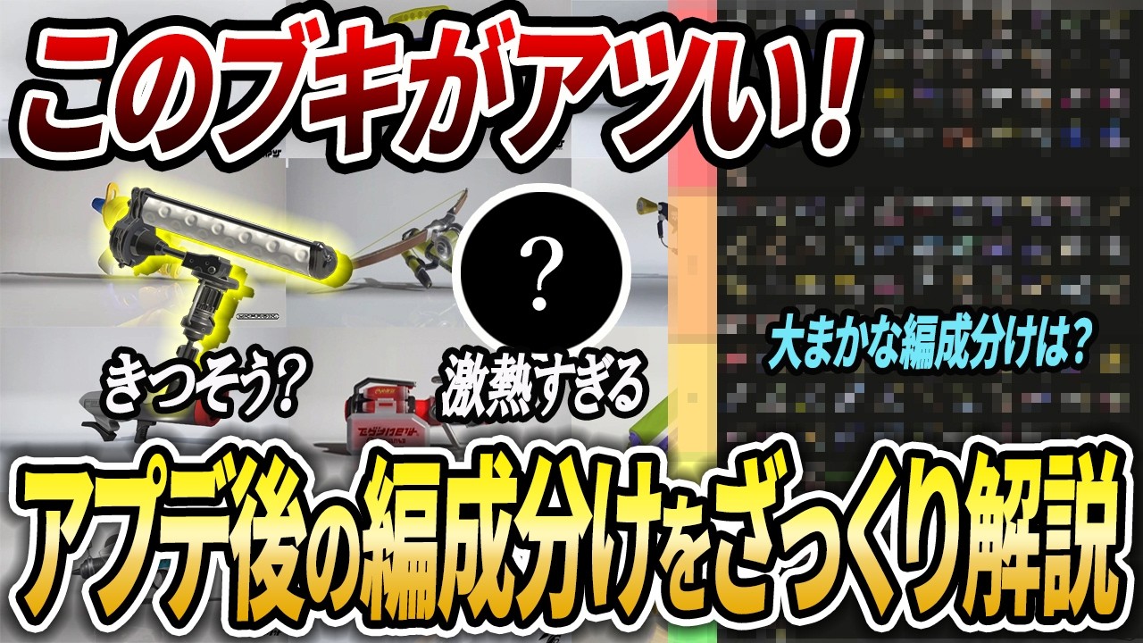 結構複雑かも...アプデ後Xマッチの編成分けのイメージを大まかに解説！【スプラトゥーン3】【初心者必見】【 アップデート / 武器追加 / スプラ3 / アプデ / Xマッチ / ミラーマッチ 】