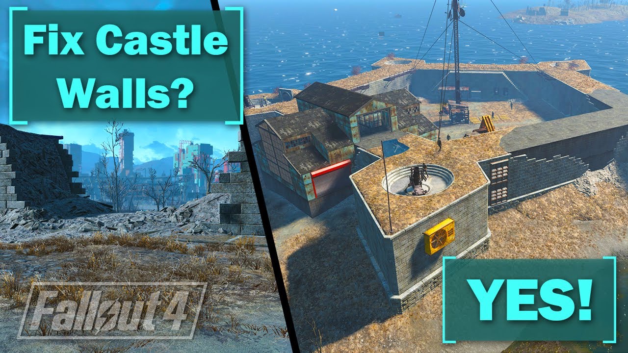 REBUILD CASTLE WALLS EASILY! (Fallout 4 Castle Wall Repair)