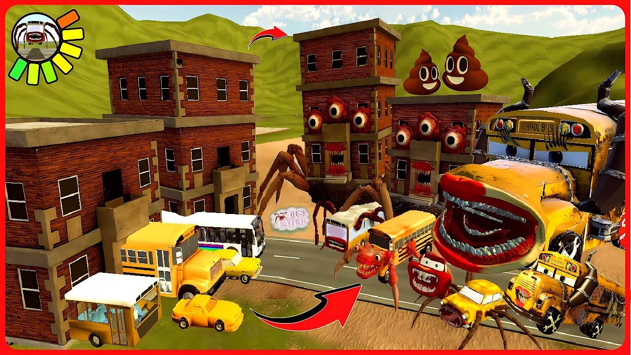 Everything turning into Monsters: Bus Eater, Living Building, Housed Head, Car Monster in GMod!?