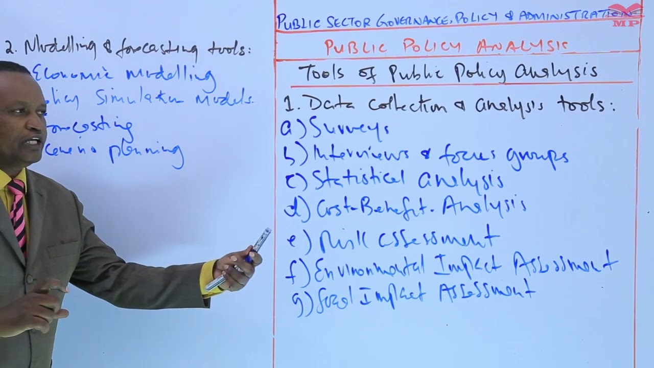 Tools of Public Policy Analysis