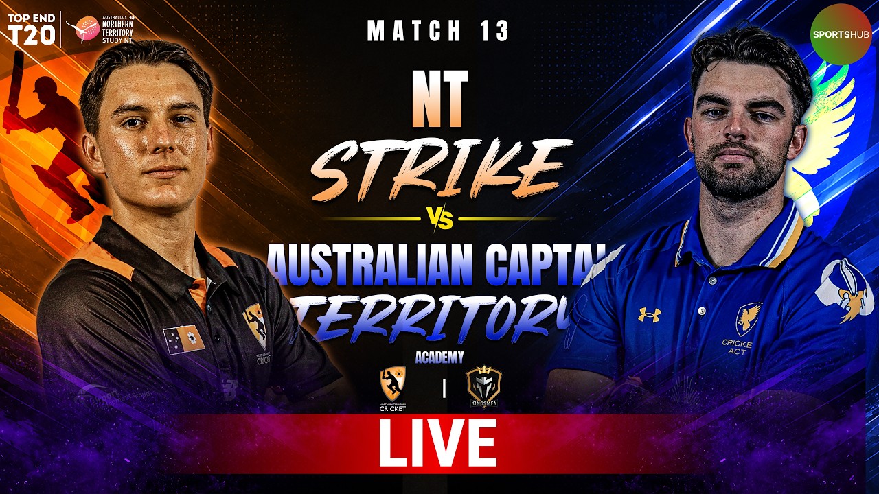 LIVE | NT Strike vs ACT Comets | Top End T20 2026 | Match 13 | DXC | ZP1K