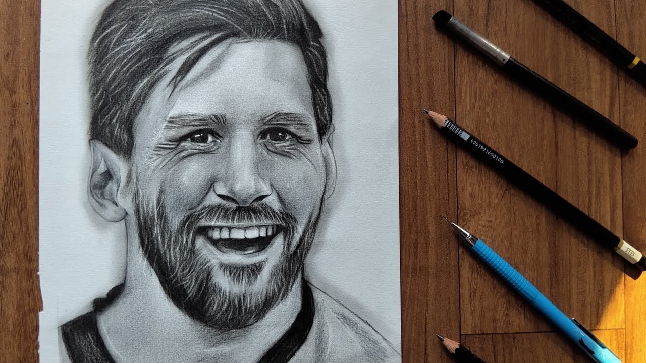 Lionel Messi sketch || timelapse 