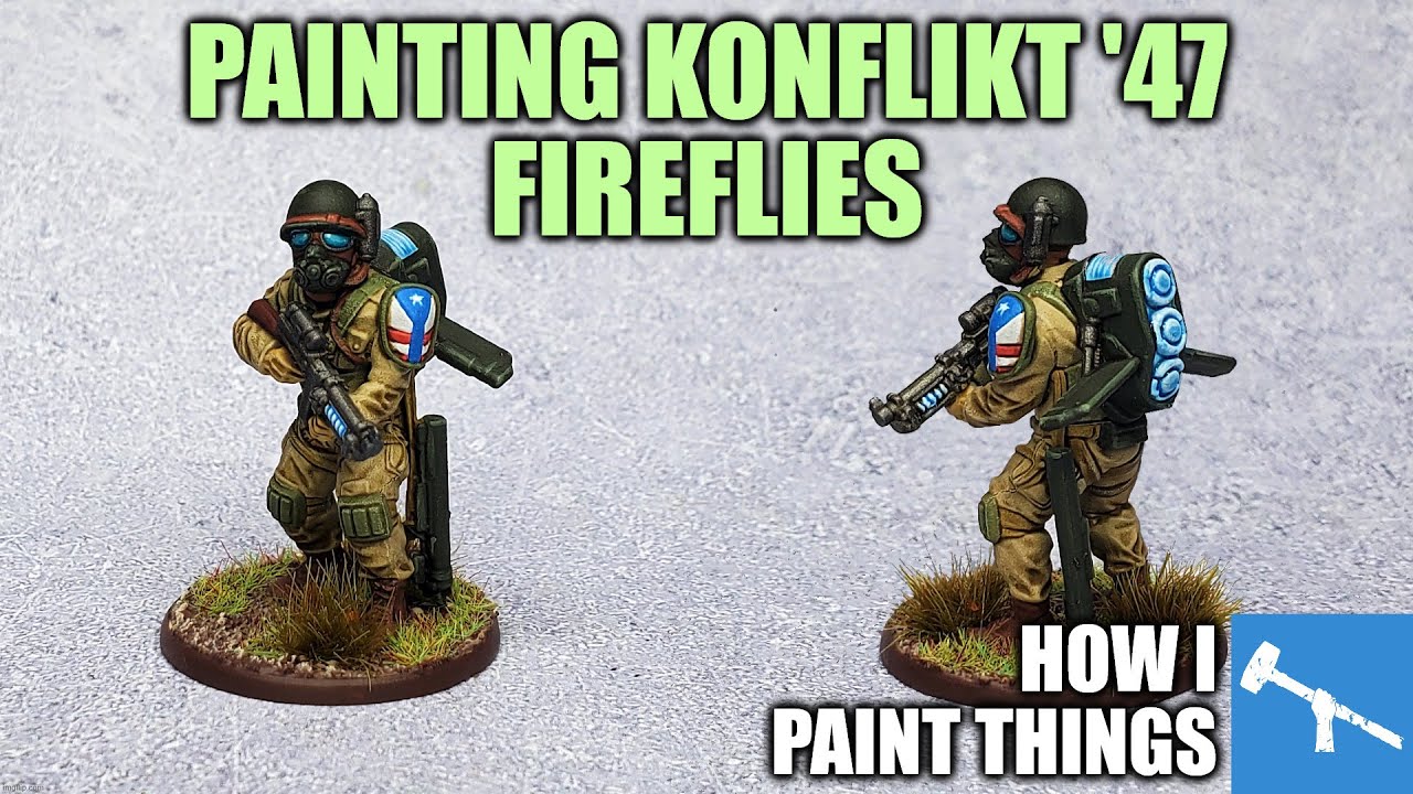 Konflikt '47 - Painting US Firefly Jump Infantry [How I Paint Things]