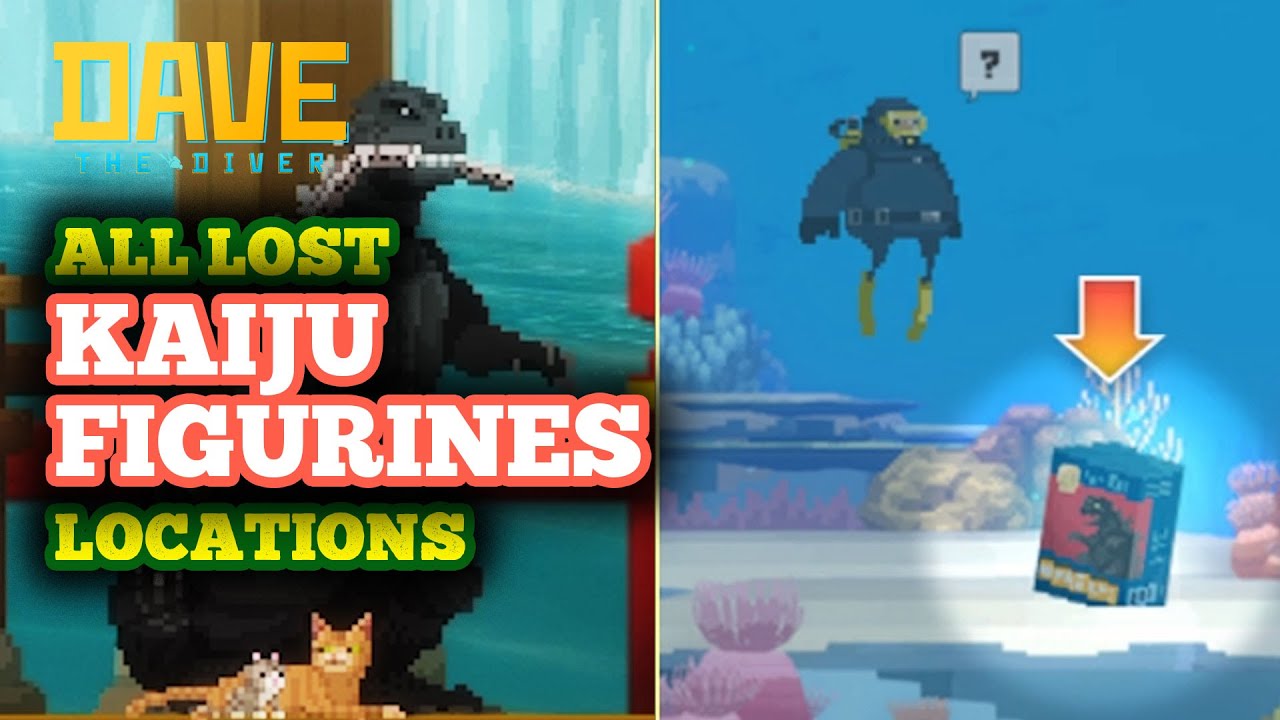 How to Find All 20 Kaiju Figurines Locations in Dave the Diver - Lost Kaiju Figurines Quest Guide