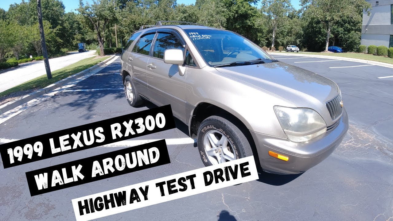 1999 LEXUS RX300 REVIEW, WALK AROUND AND HIGHWAY TEST DRIVE