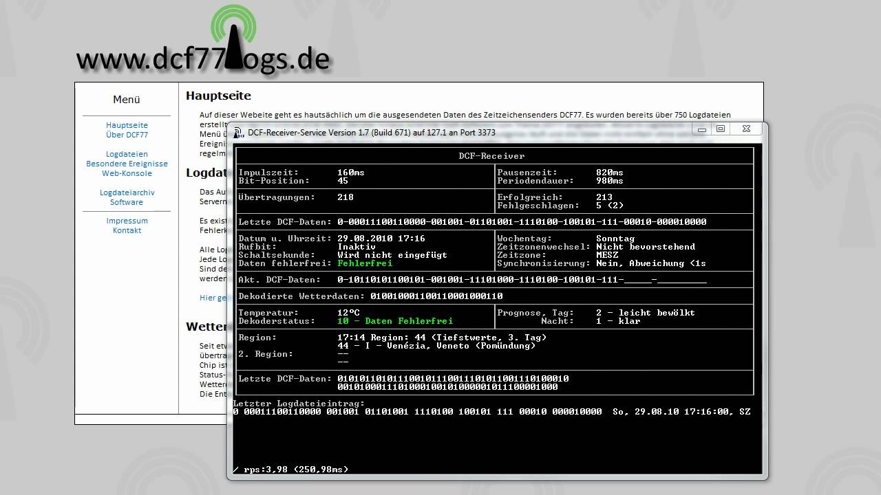 DCF77 Wetterdaten