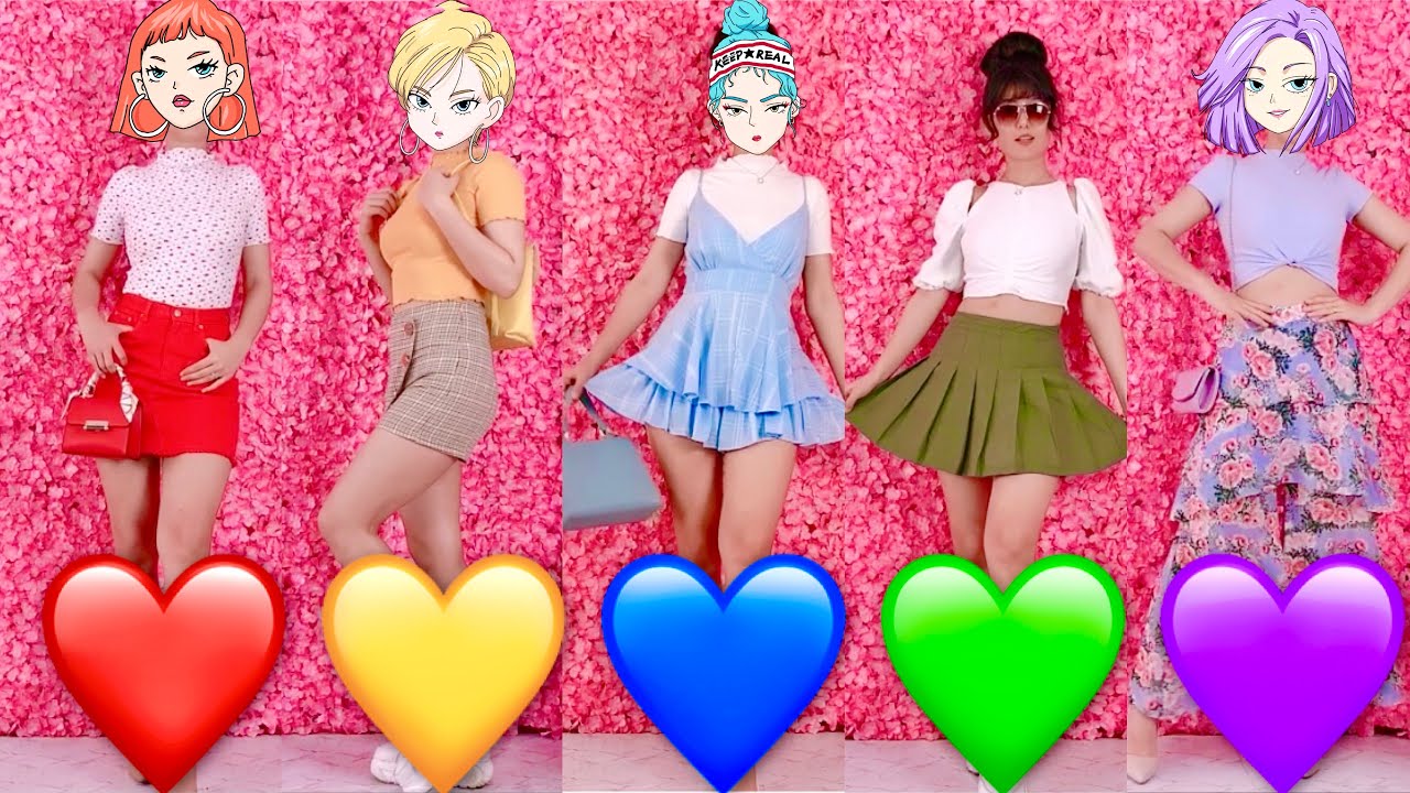 10 summer rainbow outfit lookbook