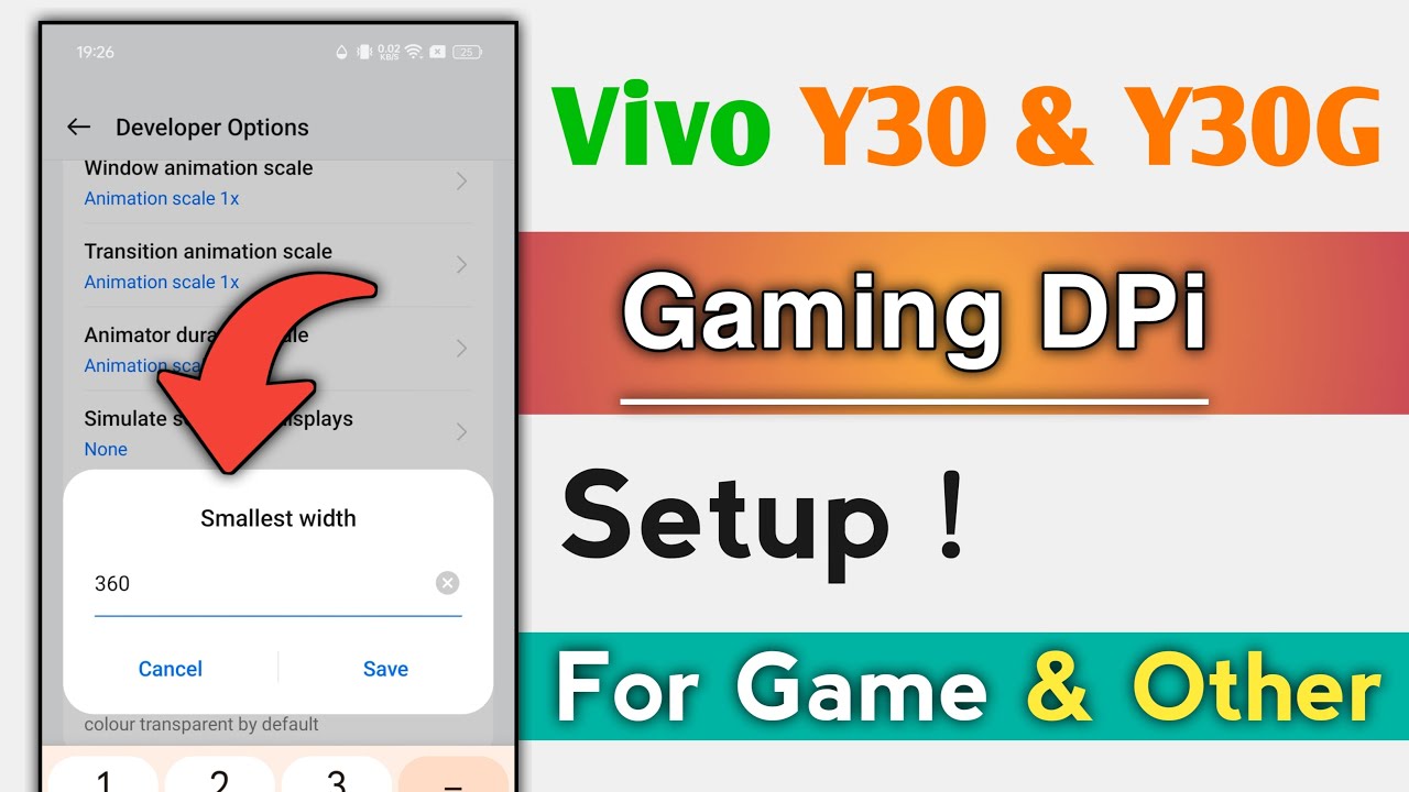 Vivo Y30 & Y30G How To Set Gaming DPi ! Vivo Y30 & Y30G DPi Change