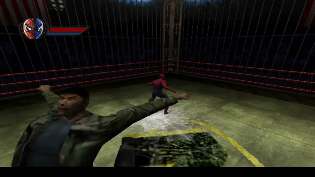 Spider-Man (2002) - Bone Saw Boss Fight - Spider-Man Vs. Bone Saw McGraw - Dolphin Emulator