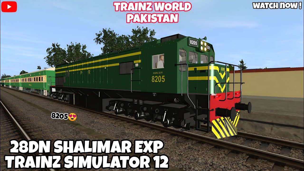 || 28DN SHALIMAR EXP || HGMU30R-8205 || TRAINZ SIMULATOR 12 || PC ||