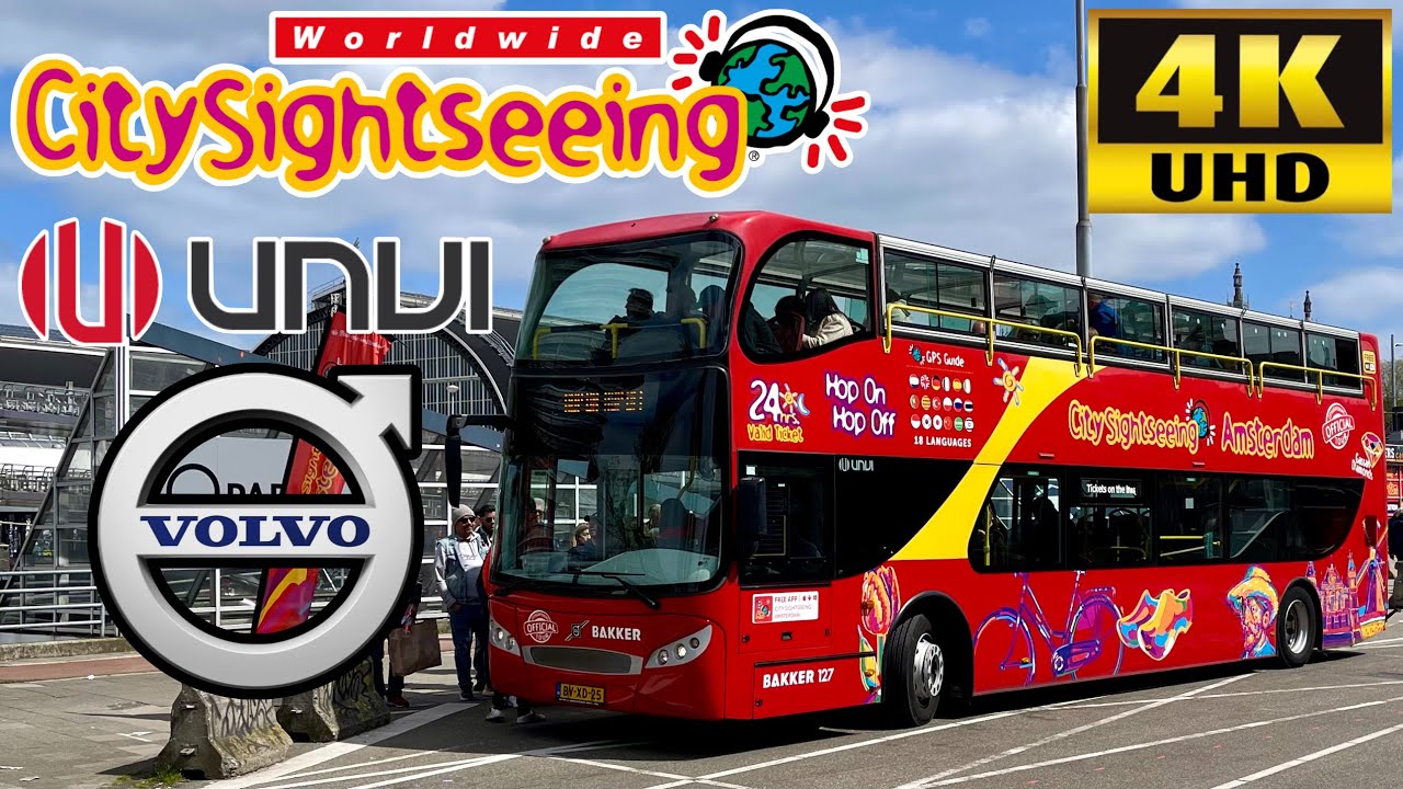 [Worldwide City Sightseeing Amsterdam: City Centre Circular Open-Top Bus Tour] UNVI Urbis Volvo B9TL