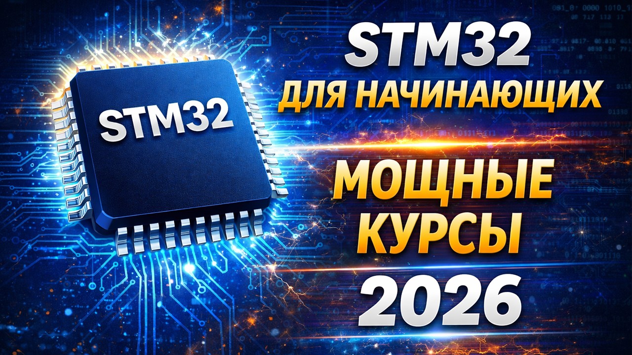 STM32 для начинающих. Мощные курсы 2026.