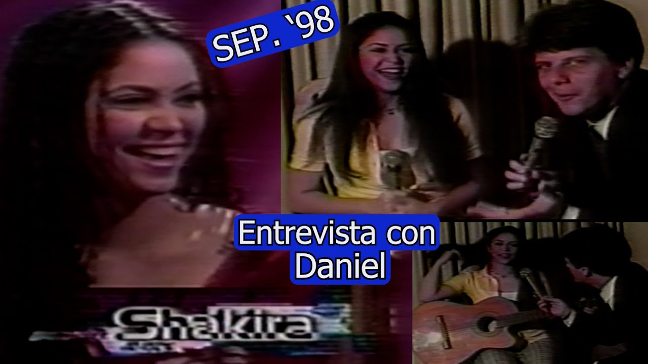 0519 SHAKIRA: Entrevista con Daniel - Domingo Para Todos, Septiembre 1998