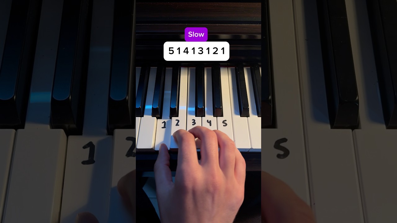 Speed up this simple melody and sound like a pro #piano #tutorial #pianotutorial #trythis #learn