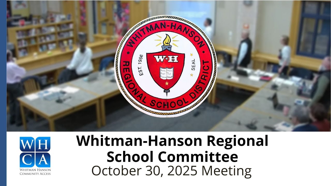 Whitman-Hanson Regional School Committee - October 30, 2025 Emergency Meeting.