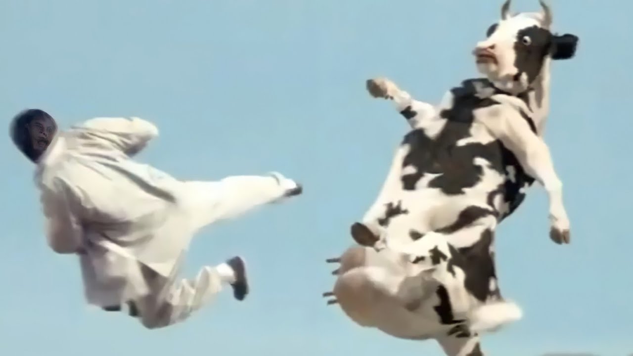 Ya lili Ya lila / Elili elila ( Yalili Remix ) Arabic Remix | lai lai lai kungfu Cow funny fight 😂😂