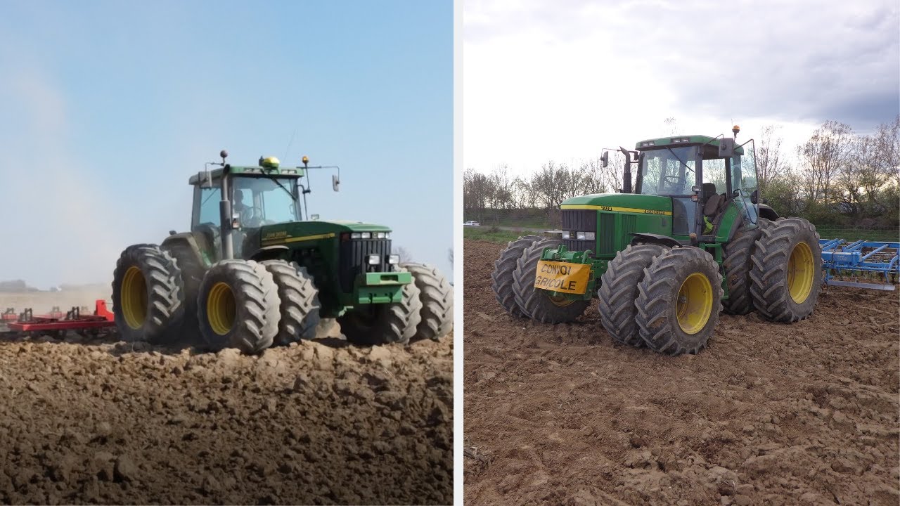 Deux John Deere mythique à la préparation des sols 2020