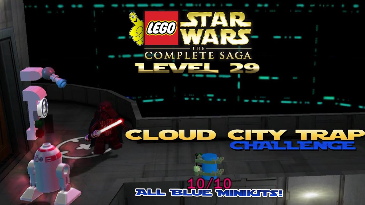 Lego Star Wars TCS: Ep 5 Chap 5 / Cloud City Trap CHALLENGE (All Blue Minikits) - HTG