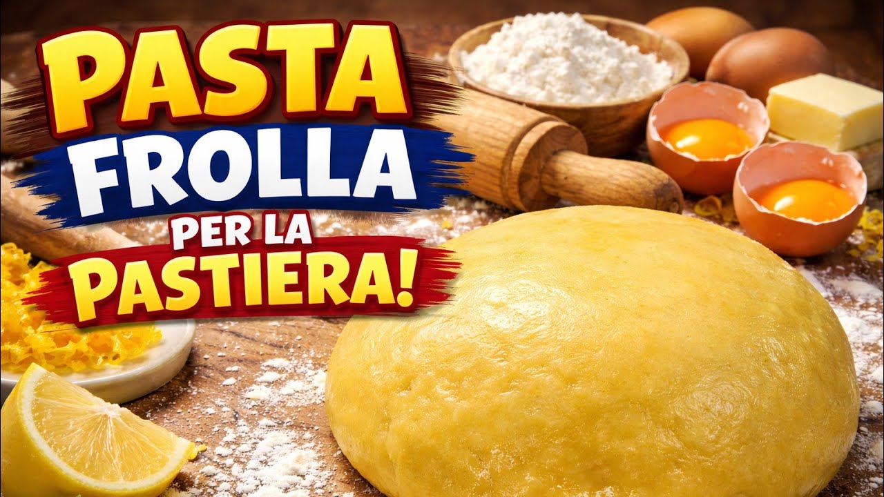 ECCO LA PASTA FROLLA PER LA PASTIERA NAPOLETANA-COME FARLA A MANO PERFETTA SENZA DIFFICOLTÀ 