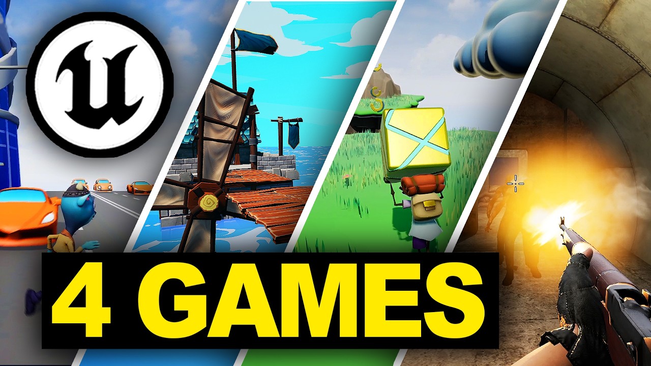 4 Games You&rsquo;ll Build in My Unreal Engine 5 Course