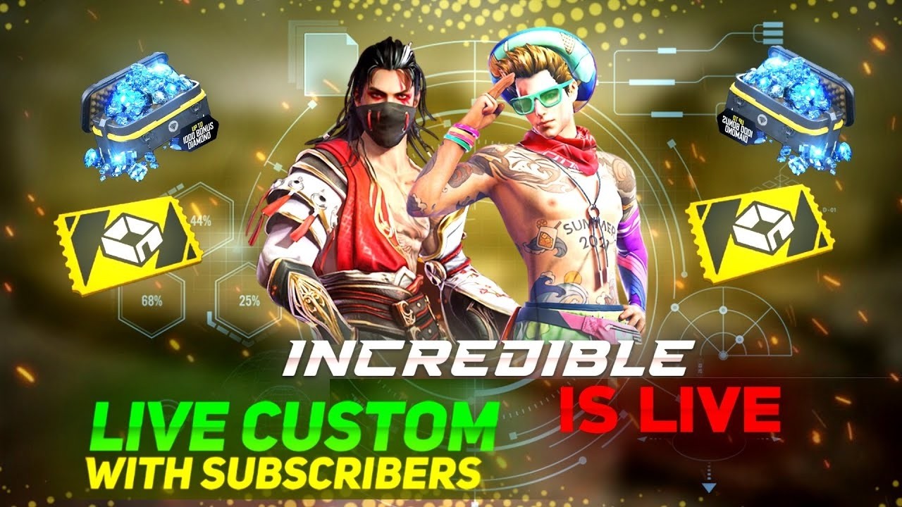 FREE FIRE LIVE CUSTOM ROOM | FF LIVE GIVEAWAY ? 🗿 ❤️ #freefire #fflive #freefire