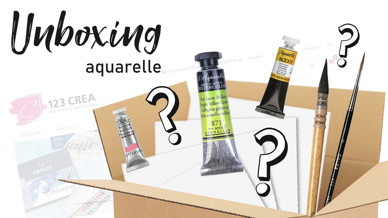 UNBOXING - Où trouver son matériel d’aquarelle et de loisirs créatifs ?