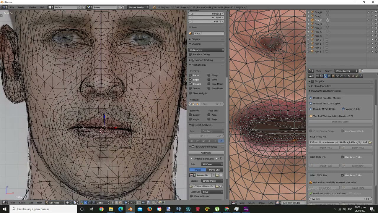 Tutorial FaceMaking Facil Pes 20/21