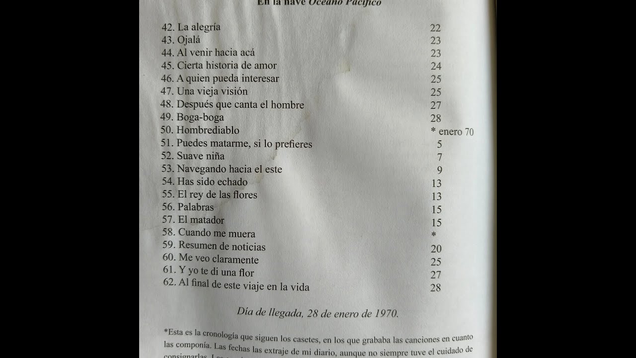 Cumpleaños 55 de la canción Al final de este viaje en la vida de Silvio Rodríguez