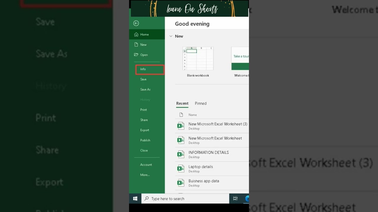 #recover unsaved sheet #keyboardshortcuts #excel #msoffice #learnonshorts #recover workbook
