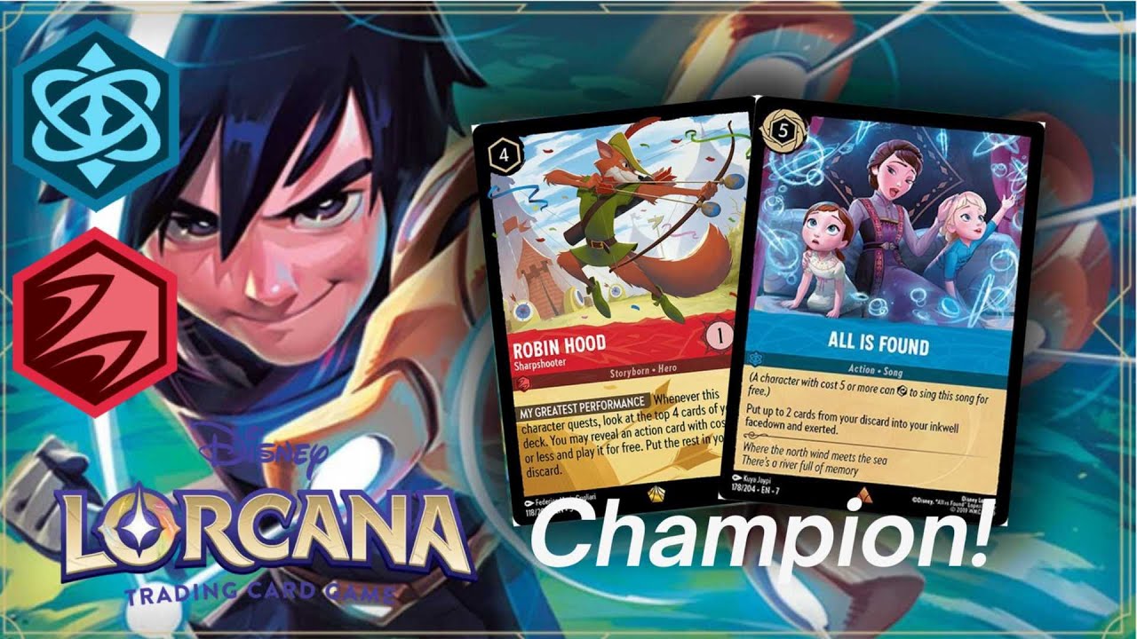 Disney Lorcana Archazia's Island Championship 1st Place Ruby Sapphire Deck Profile