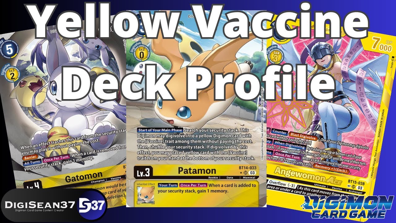 Yellow Vaccine Deck Profile | Digimon Card Game | BT15 Exceed Apocalypse