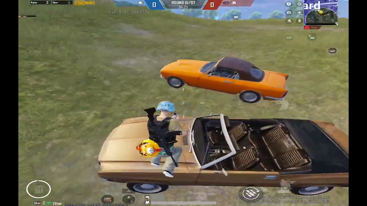 TEKRAR BASIK EKRANA GEÇTİM İMKANSIZ VURUŞ ATTIM RAKİBE ŞOK OLDU 1V1 WOW MODUNDA OLDU VURUŞ PUBGM