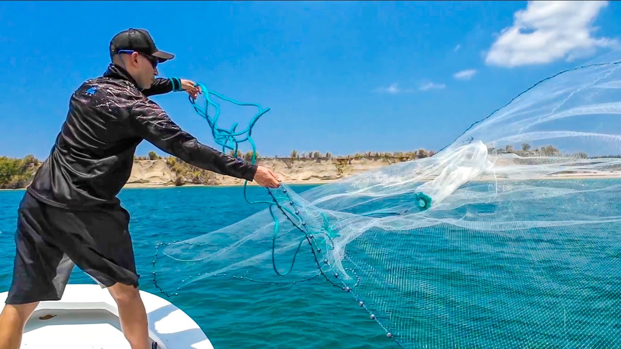 Como Lanzar Atarrayas Grandes [SIN USAR LA BOCA] (How to throw large Cast Nets) +TARRAYA+