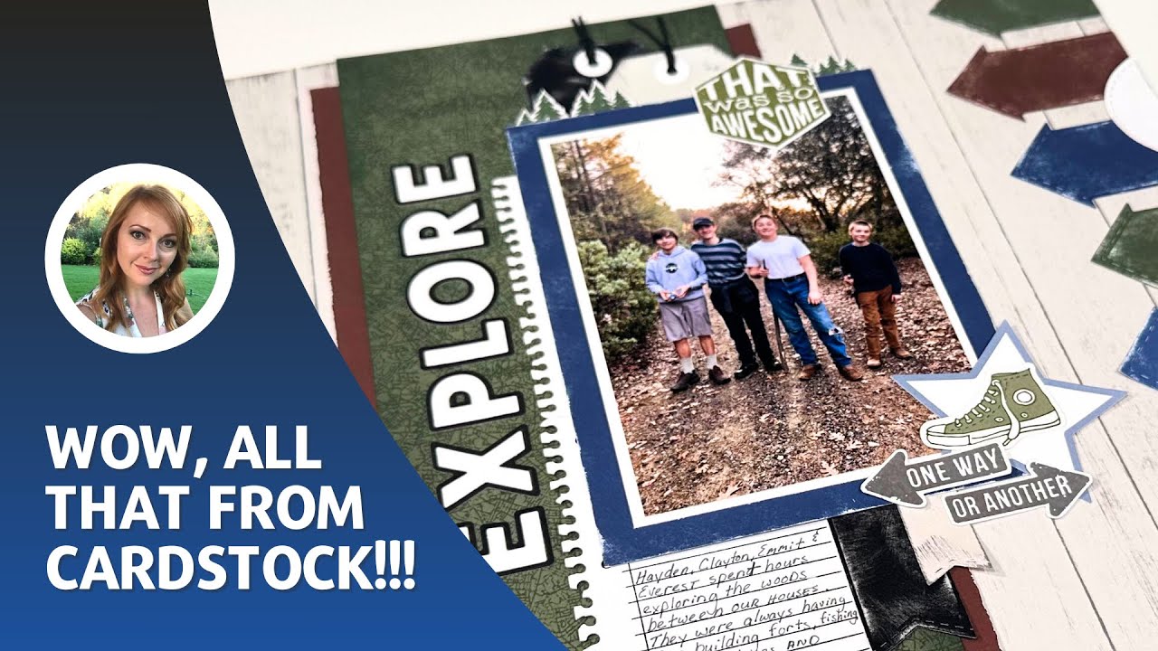 Scrapbook With Custom Papers / Cardstock Only Challenge