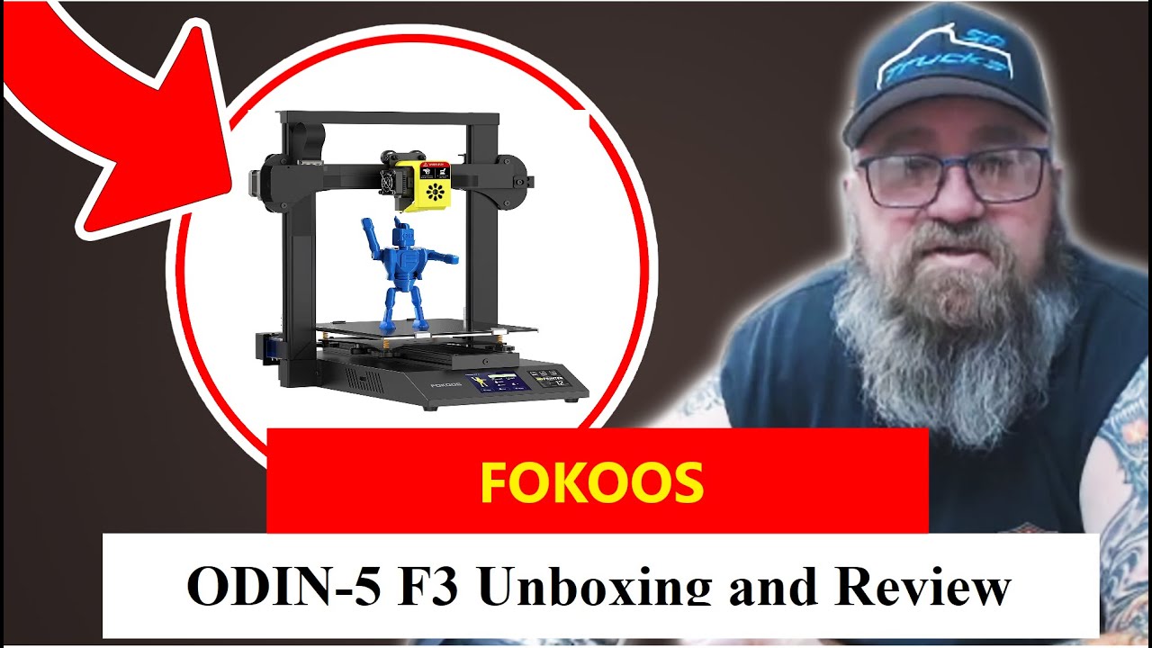 FOKOOS Odin-5 F3 3D Printer Unboxing and Review by EPP's Corner Office
