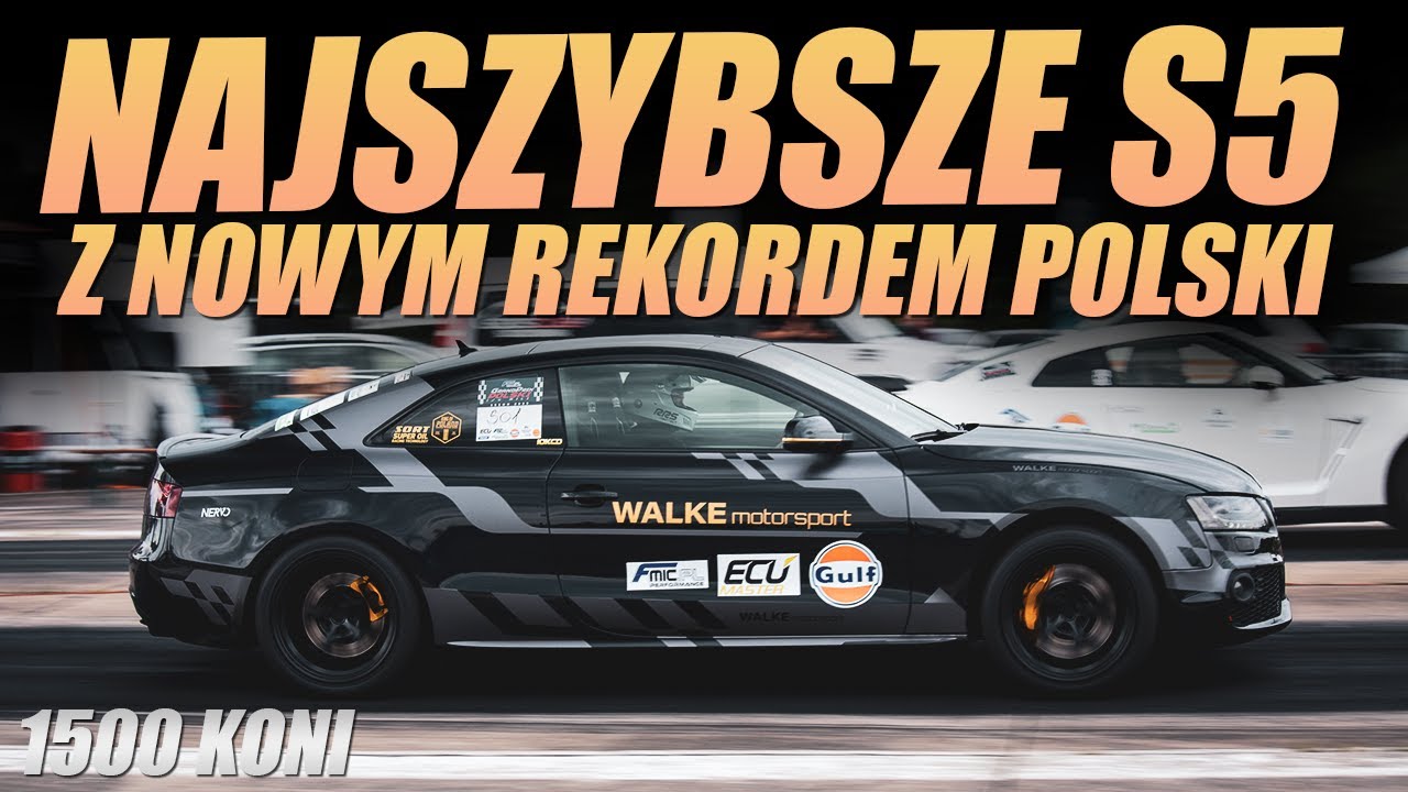 Audi S5 1500HP z nowym rekordem Polski klasy Street / WALKE Motorsport