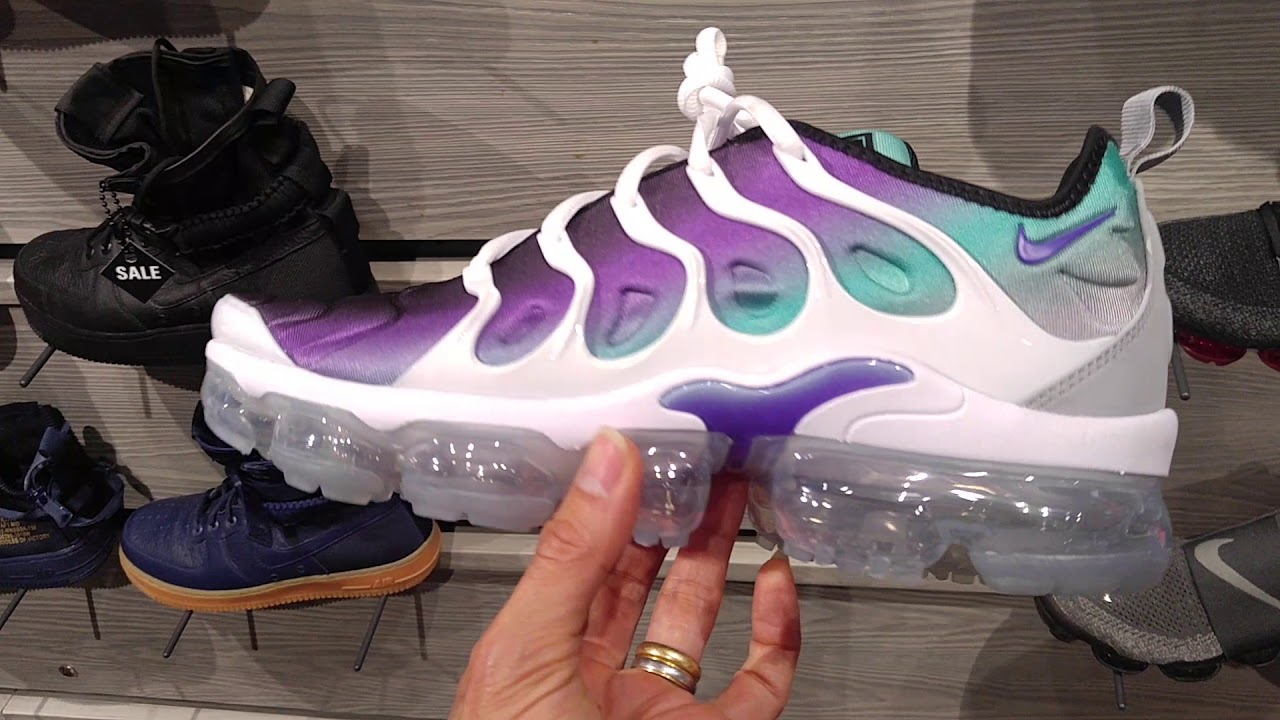 Our Journey To Cop Nike Air Jordan 1 & Vapormax Plus+ Grape! 4 18 18