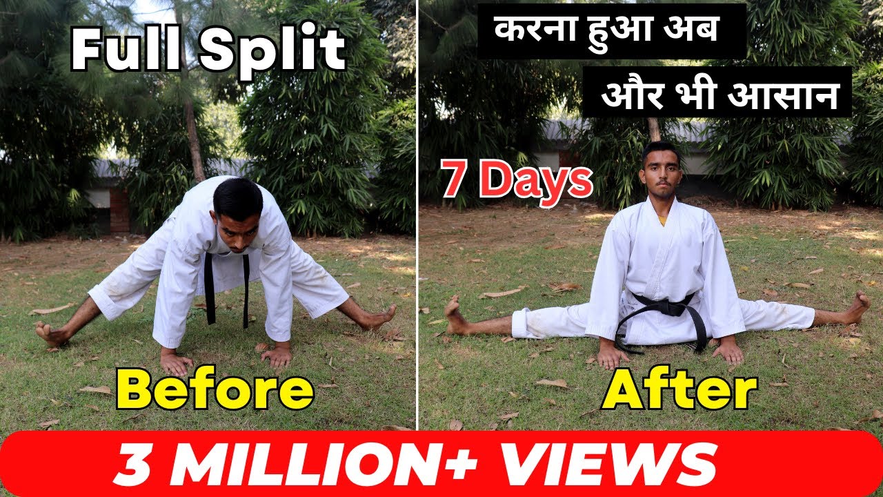 karate stretching exercises for flexibility in Hindi |karate stretching practice|Full Split in Hindi