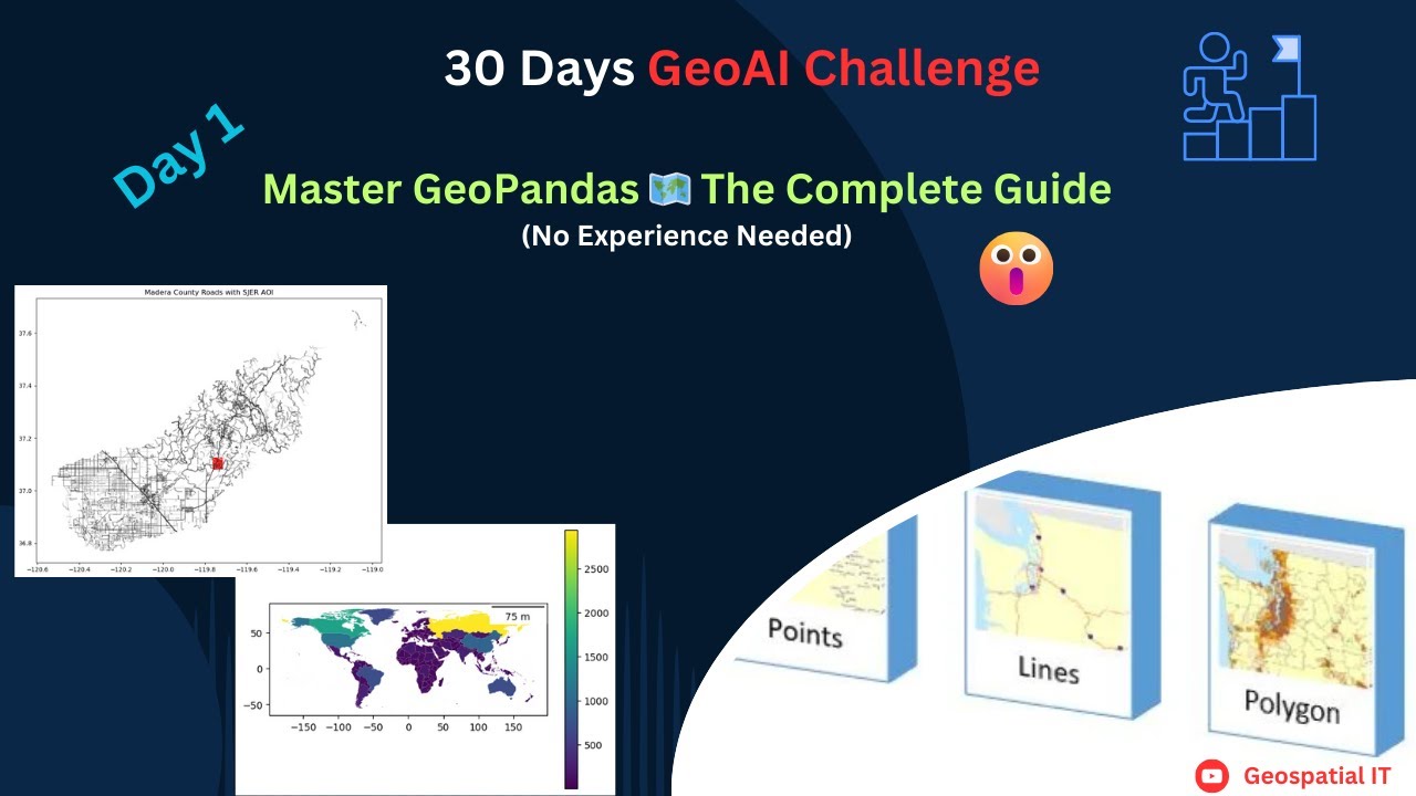 Geopandas Complete tutorial -30 DaysGeoAI Challenge  - Day1