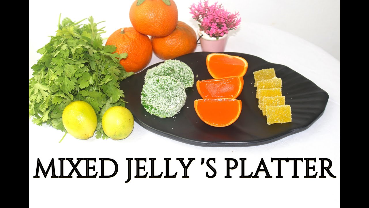 Mixed Fruit Jelly's Platter||3 Types(Orange,Lemon & Aam Panna) of Rich Vitamin C Jelly's||S4 Kitchen