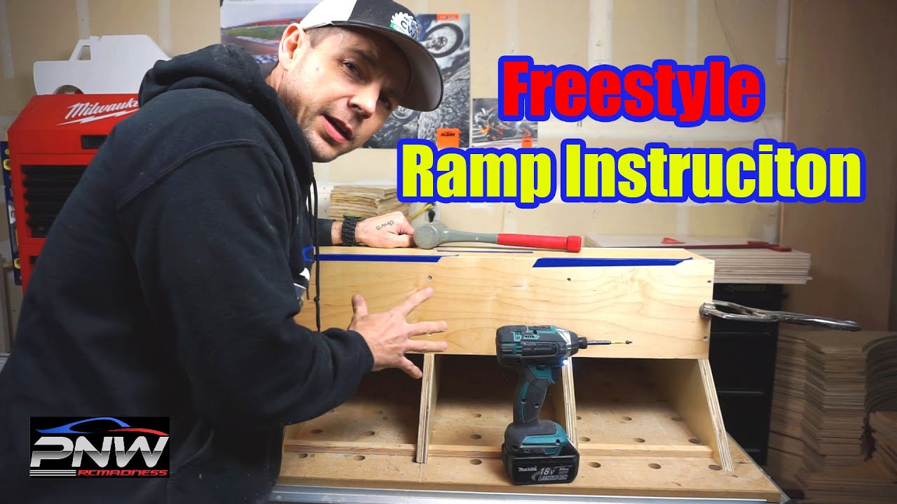 PNWRCMadness Freestyle Ramp Kit Build Instructions RC Monster truck Backflips