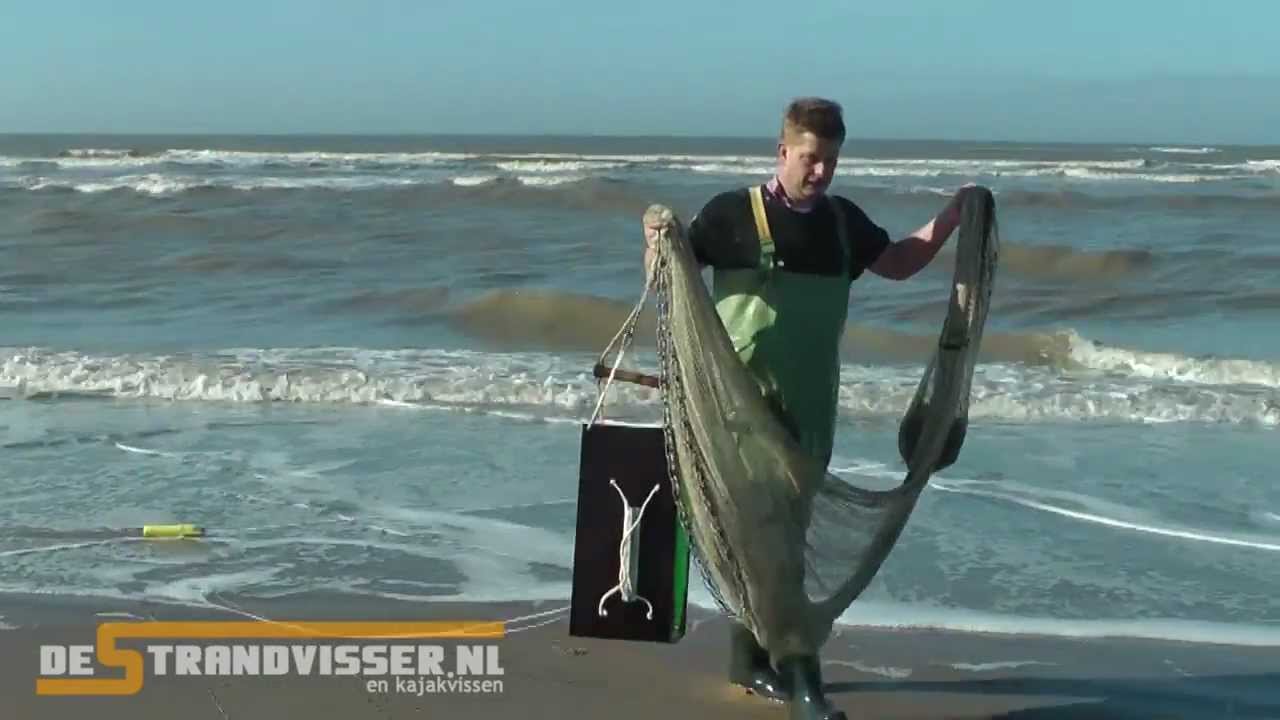 Garnalenvissen met een bordennetje.