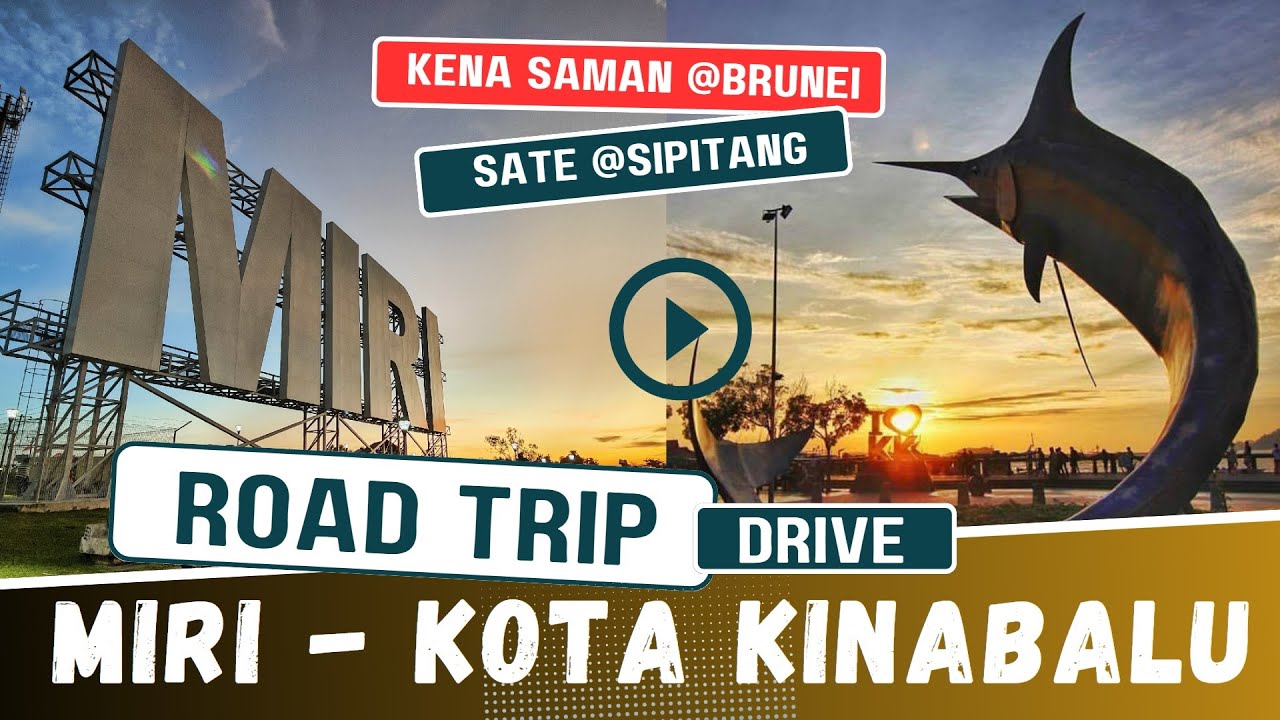 Miri to Kota Kinabalu | This is how drive by car #roadtrip looks like full #timelapse view