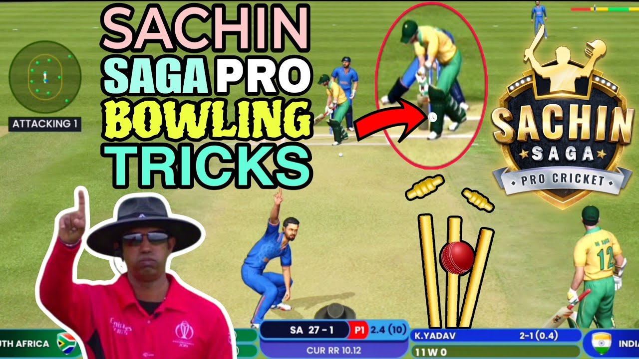 How To Do Bowling in Sachin Saga Pro Cricket | Sachin Saga Pro Cricket Bowling Tips | Bowling Trick